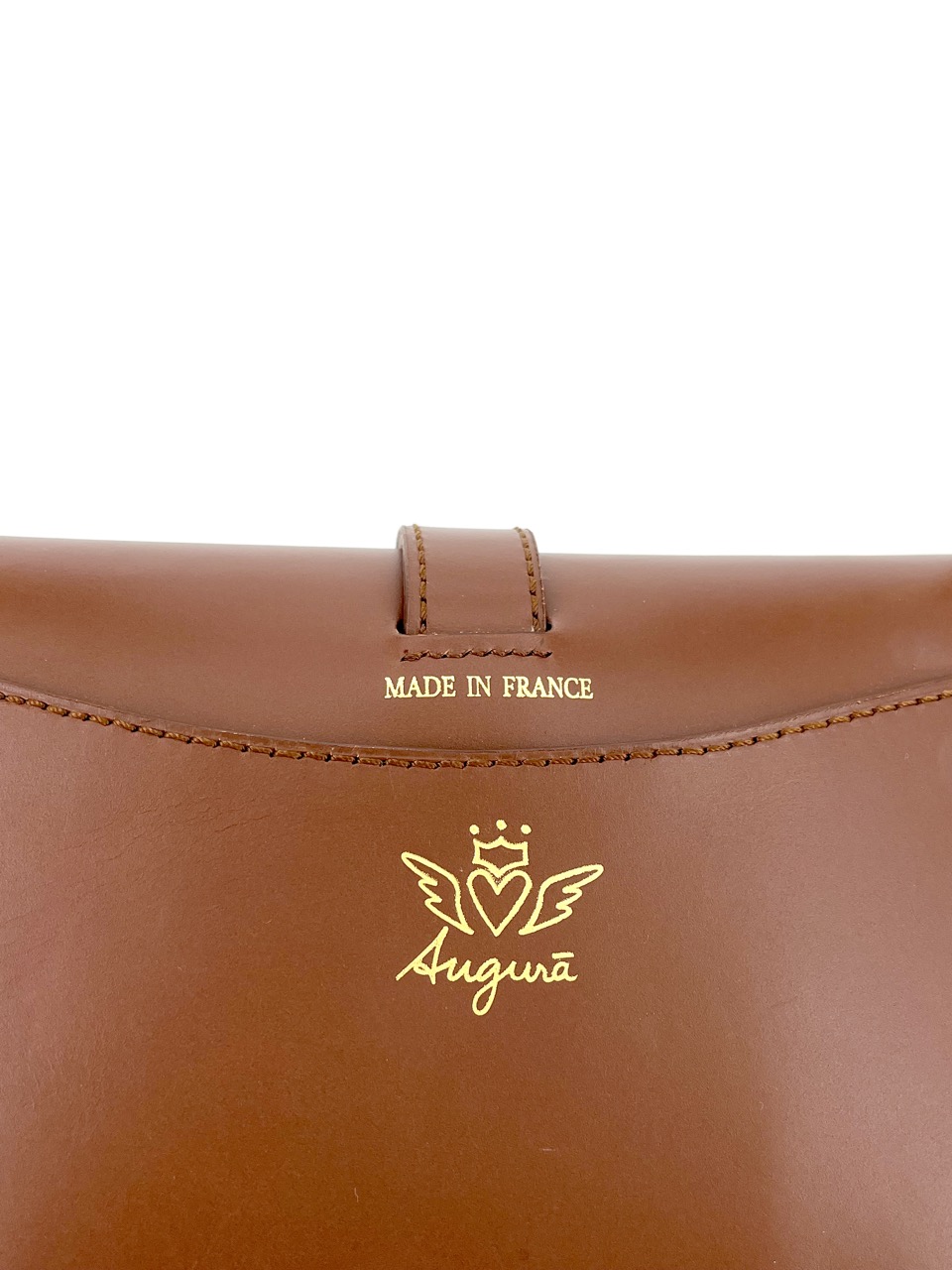 Sac a rabat en cuir a bandoulière made in france, creation française